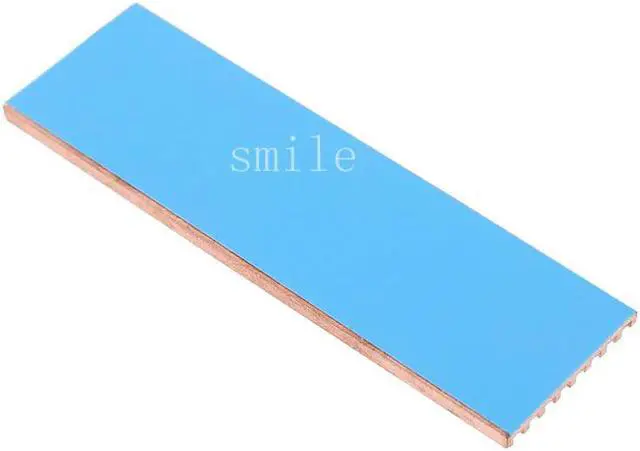 Alt view image 2 of 5 - Copper Heatsink Cooler Thermal Conductive Adhesive for M.2 2280 PCI-E NVME SSD 2/3/4mm