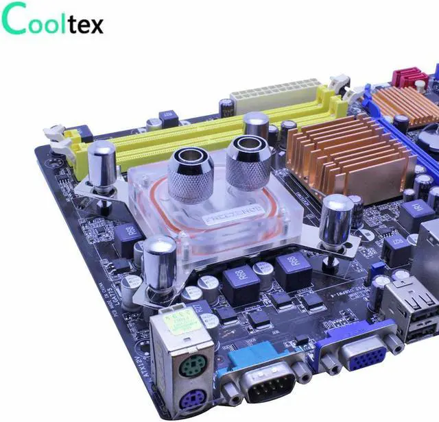 Alt view image 3 of 4 - DIY CPU Water cooling block Waterblock radiator watercooled block cooler for computer  LGA 775/115x/1366/2011 X99 X79