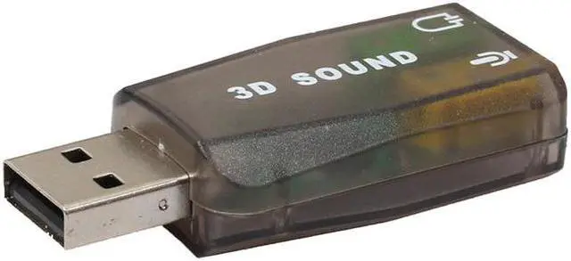 Alt view image 3 of 3 - Adapter 3D Sound card 5.1 USB To 3.5mm mic headphone Jack Stereo Headset For Xbox 360 or PS3 2018