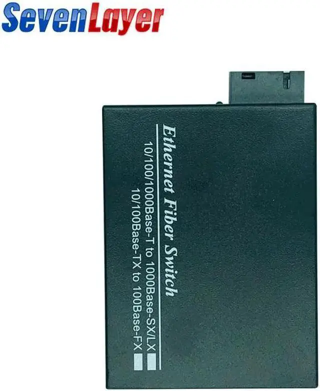 Alt view image 5 of 5 - Converter 1 SC 2 RJ45 UTP 10/100/1000M Fast Ethernet Switch Converter 20KM Ethernet Fiber Optical Single Mode fiber Port