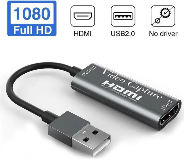 Alt view image 3 of 5 - 2 Type  Video Capture Card USB 2.0  Record Box for PS4 Game DVD HD Camcorder Nintendo Switch Live Streaming