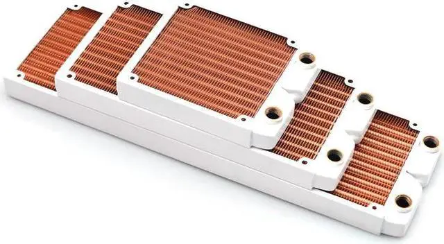 Alt view image 2 of 5 - Cool World 120mm 240mm 360mm Full Copper Slim Water Cooling Radiator Heat Exchanger 24mm Thick for 12CM Fan