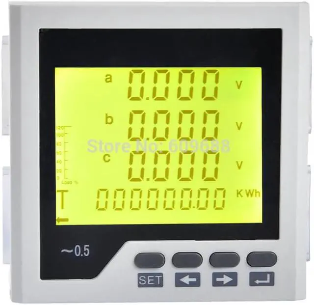Main image of Three-phase LCD Multifunction Power Meter Network Instrument