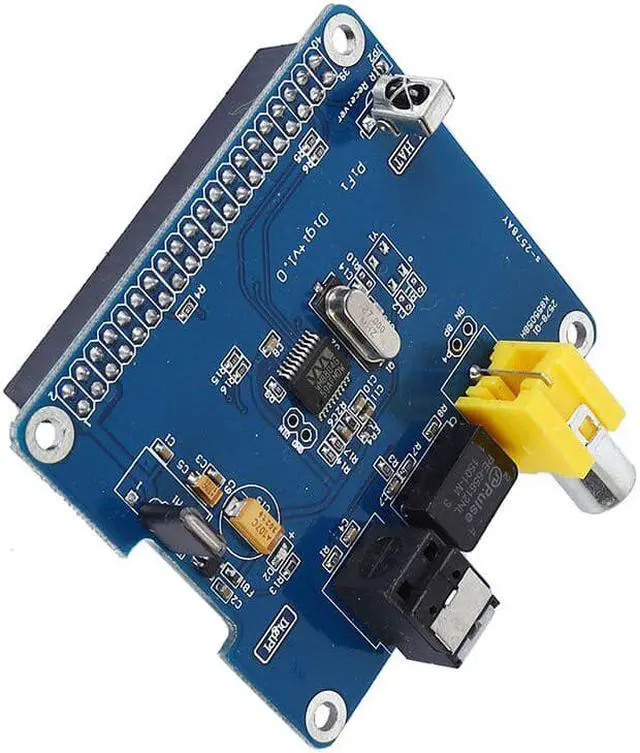 Alt view image 3 of 3 - Raspberry Pi HIFI DiGi+ Digital Sound Card I2S SPDIF Optical Fiber for Raspberry pi 3 2 model B B+