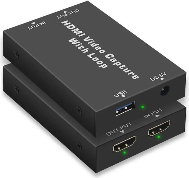 Alt view image 5 of 5 - Video 4K Loop Out MI Video Capture Card Video Tuner Card Recorder Box Game Recorder Box for PS4 Live Streaming