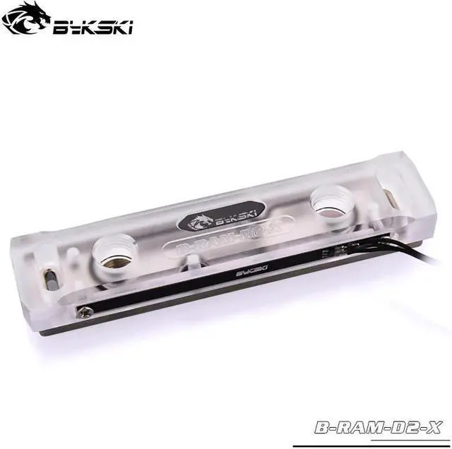 Alt view image 2 of 5 - B-RAM-D2-X / B-RAM-D4-X RBW RGB Ram Water Block Acrylic Cover Support Two Ram Channel and Four Memory Channel