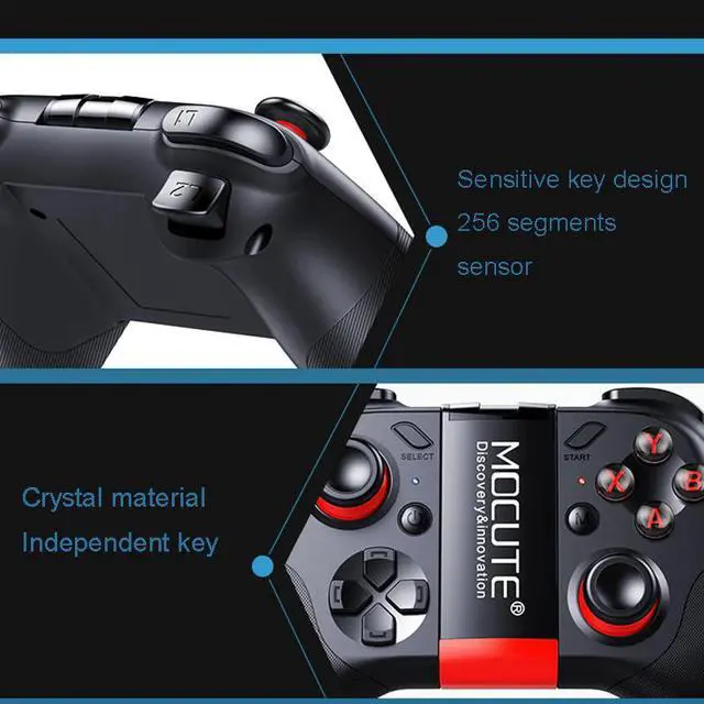 Alt view image 2 of 5 - 054 Bluetooth Gamepad Mobile Joypad Android Joystick Wireless VR Controller Smartphone Tablet PC Phone Smart TV Game Pad