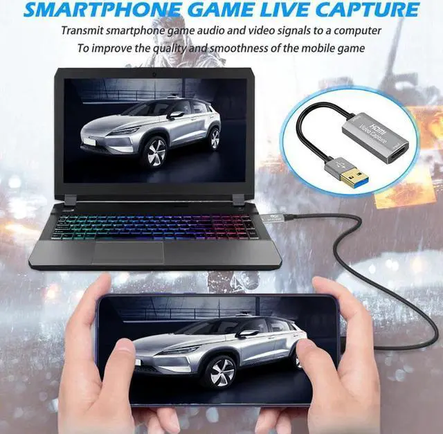 Alt view image 5 of 5 - Vide Capture Cards 2.0 HDMI t USB Vide Capture Cards Drive- Recrding Bx fr Game Recrding Live Streaming