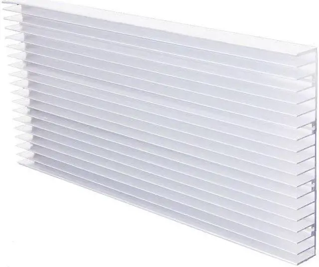 Alt view image 3 of 5 - Heat Sink Heatsink for LED Light 8 x 3W / 20 x 1W,Radiator Cooler Fin for High Power Amplifier IC Chip 140x20x300/150mm