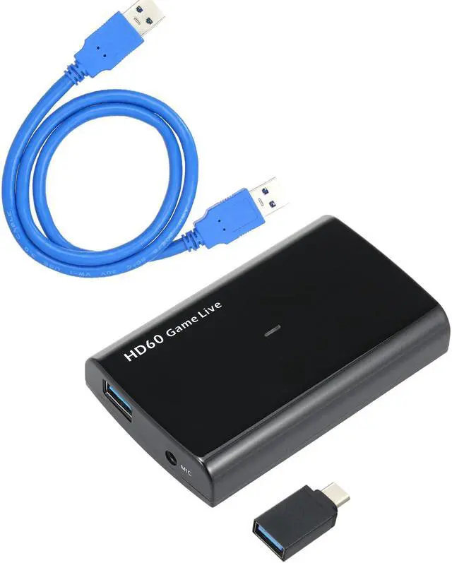 Alt view image 2 of 5 - 1080P Video Input and Output MIC Input Black ezcap266 1080P HD Video Game Capture Box for Live Video Support