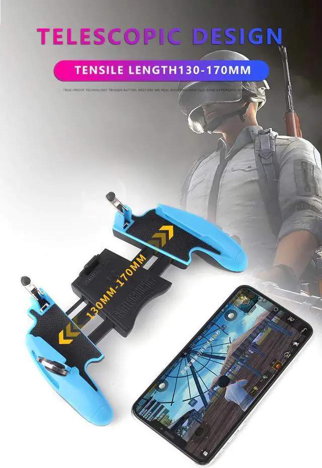 Alt view image 5 of 5 - Mobile Game Controller Gamepad Trigger Aim Button Game Pad Joystick For IPhone Android Phone For Game Pad Accesorios