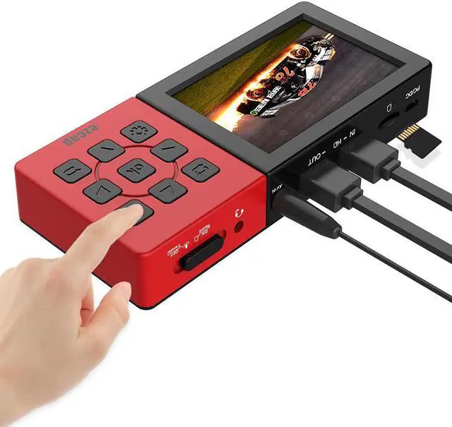 Alt view image 3 of 5 - 273A 1080P 60fps Video Recorder Box Video Recorder Box Portable Game Capture Box with 3.5 Inch LCD Game Capture Device