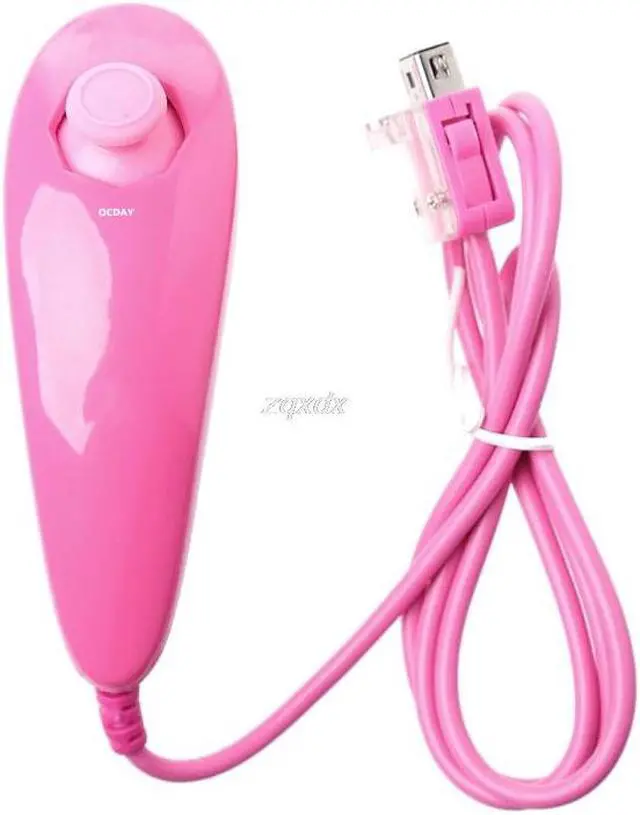 Alt view image 5 of 5 - Nunchuk Video Game Controller Remote For Nintendo For Wii Console 5 Colors ping