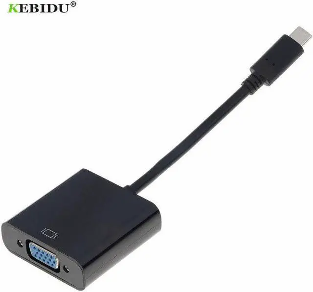 Alt view image 2 of 5 - Type C To VGA Cable Type C USB 3.1 Type C Male to Female VGA Adapter Cable Converter for Macbook 12 inch Chromebook Pixel
