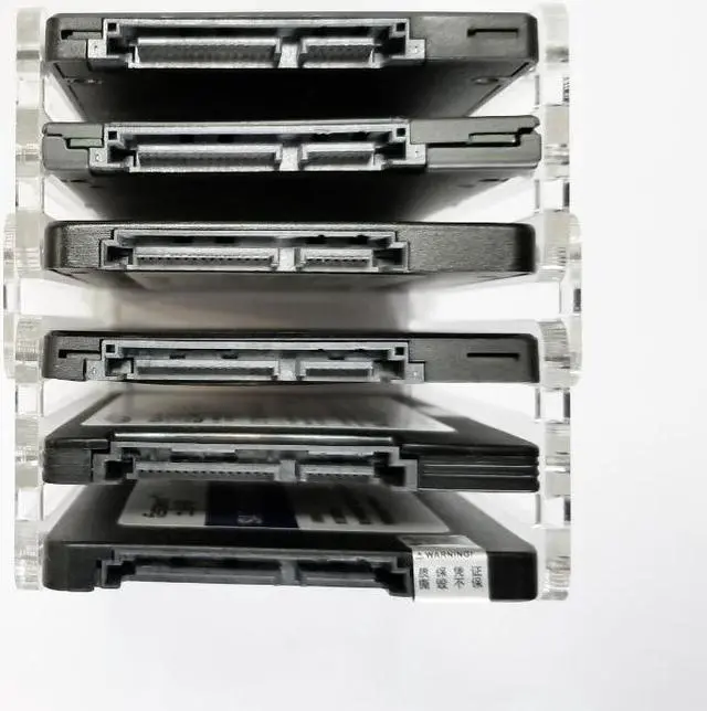 Alt view image 5 of 5 - 2F DIY2.5 inch solid state hard disk SSD acrylic bracket hard disk box external hard disk DE088