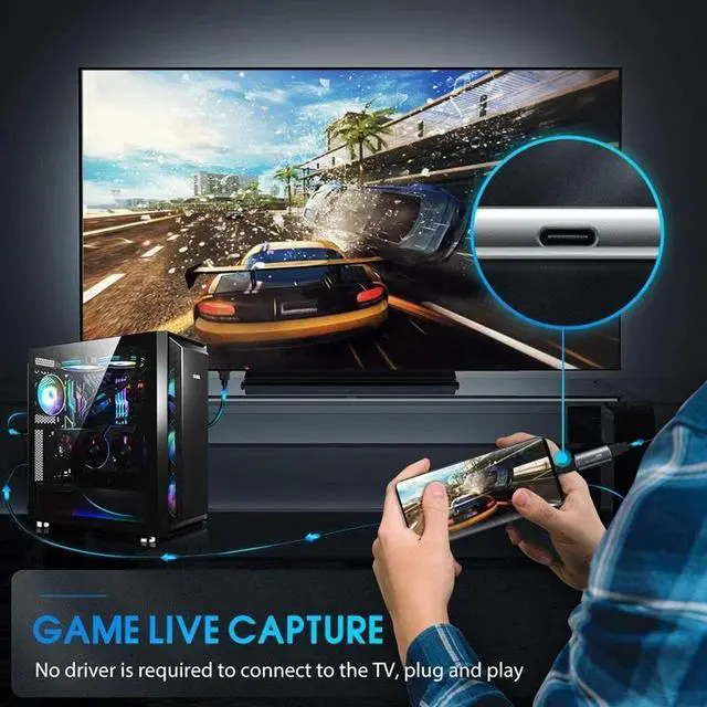 Alt view image 4 of 5 - Vide Capture Card HDMI t USB 2.0 HD 1080P 30Fps Recrd Camcrder Vide Grabber fr Cnference Live Bradcasting