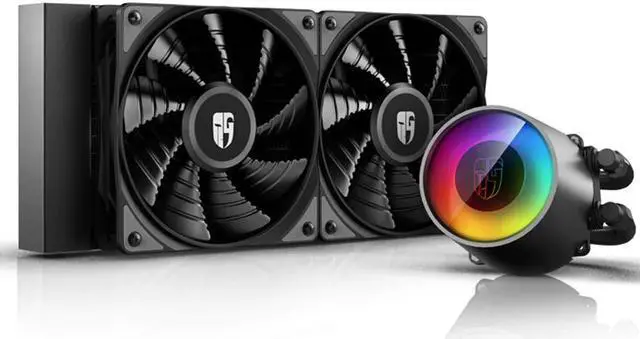 Main image of CASTLE 240 V2 CPU Liquid Cooler Desktop PC Water Cooling radiator For  115X 1200 1366 2011 AMD TR4 AM4 AM3