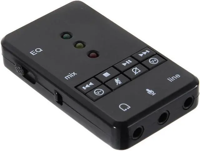 Alt view image 2 of 5 - 7.1 Channel External USB2.0 Sound Card with 3.5mm Headset Mic 3D Audio Adapter for Tablet PC Desktop Notebook NK-Shoppin