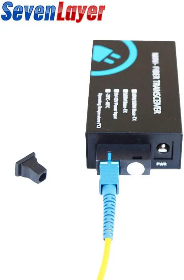 Alt view image 5 of 5 - Converter 2 RJ45 1 SC 10/100M Fast Ethernet Switch Converter 20KM Ethernet mini Fiber Optical Single Mode fiber Port