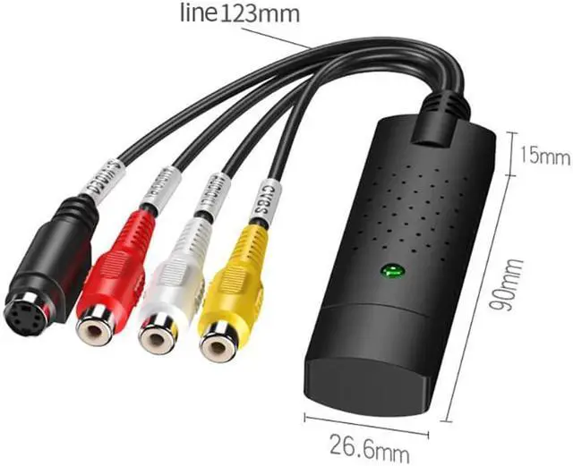 Alt view image 3 of 5 - Adapter Excellent Craftsmanship Well Durability HW-1401 USB2.0 to AV Video Audio Acquisition TV Tuner for Recording