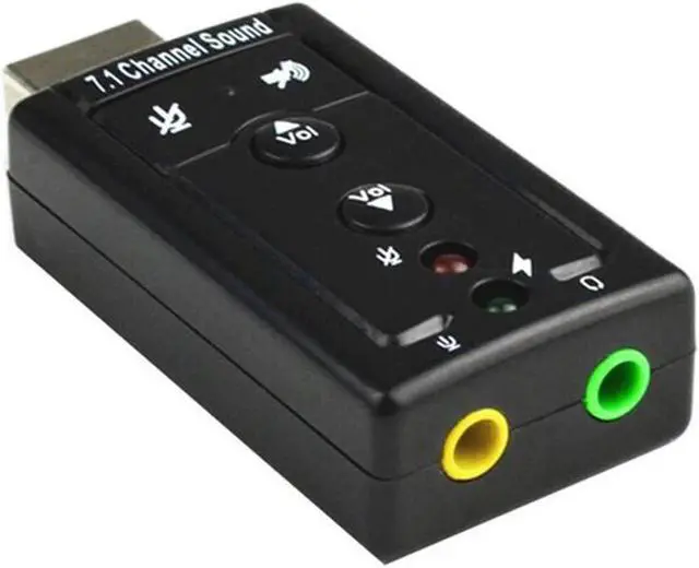 Alt view image 3 of 5 - Hot Sale External USB Sound Card 7.1 Channel 3D Audio Adapter with 3.5mm Headset MIC for PC Desktop Notebook