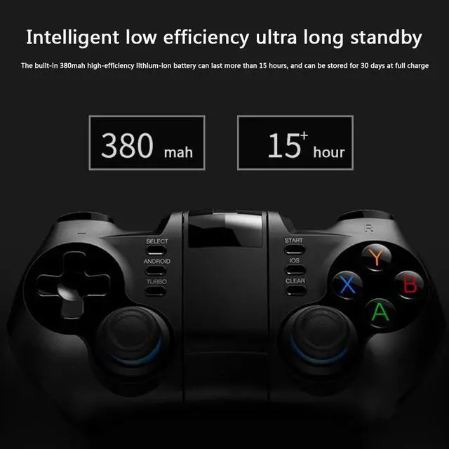 Alt view image 3 of 5 - 2.4GHz Bluetooth Controller Smart TV PC Mobile Phone Wireless Gamepad Joystick for Android/iOS Bluetooth Gamepad Controller