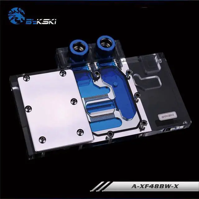 Alt view image 3 of 5 - Water Block use for  RX480 RS / RX590 Fatboy/HIS RX 580 IceQ X2 OC 8GB (HS-580R8LCBR) Full Cover GPU Card GPU Radiator