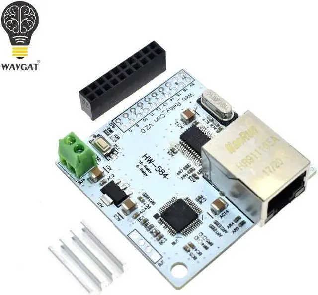 Main image of 8 Channel 28J60 W5100 RJ45 Network Relay Control Switch 5V Internet Relay Module P2P WIFI Module Mobile Phone Control