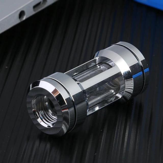 Alt view image 4 of 5 - Water Cooler Accessories Dual G1/4 Threads Water Cooler Filter  PC Liquid Cooling Flow Filter