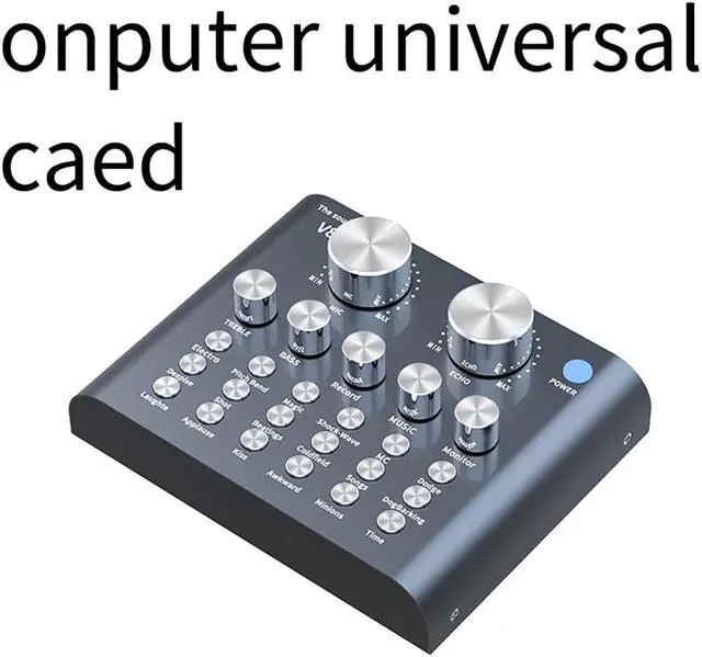 Main image of V8 External USB Audio Mixer Live Sound Card For Mobile Phone Computer PC Karaoke Microphone 2019 For Gift Voice Changer