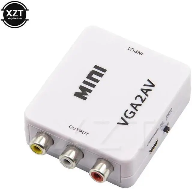 Alt view image 4 of 5 - to AV Mini Converter Scaler Adapter Support 1080P 2AV Converter PC to TV HD Computer to TV Wholesale
