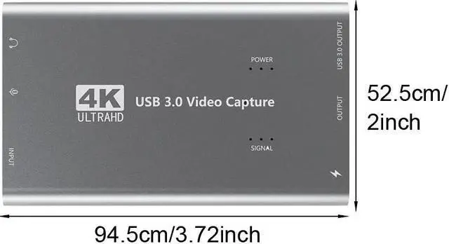 Alt view image 5 of 5 - Capture Card USB 3.0  4K 1080P 60Hz Game Plug And Play Live Streaming #734