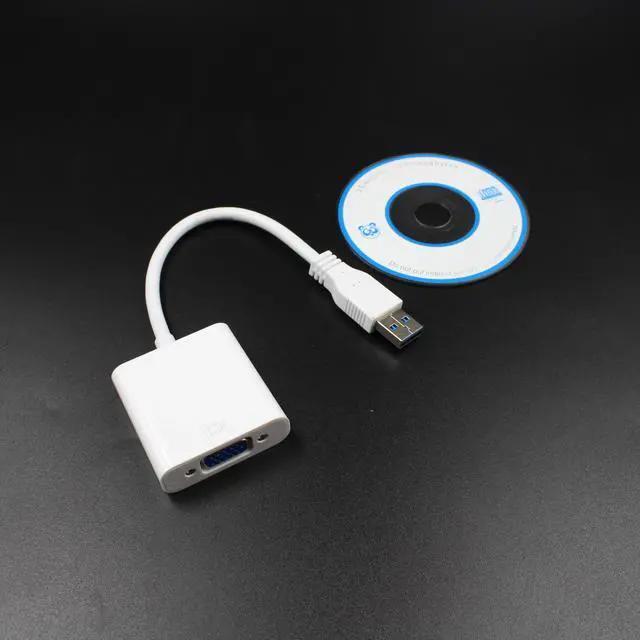 Alt view image 5 of 5 - 1080P USB 3.0 to VGA Multi-Display Video Graphic External Cable Adapter Wire for laptop DVD PC Monitor Projector HDTV