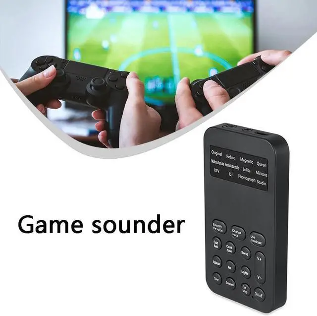 Alt view image 3 of 5 - Sale Professional Mini  Voice Changer  Universal Sound Card For Mobile Computer Voice Recording Game