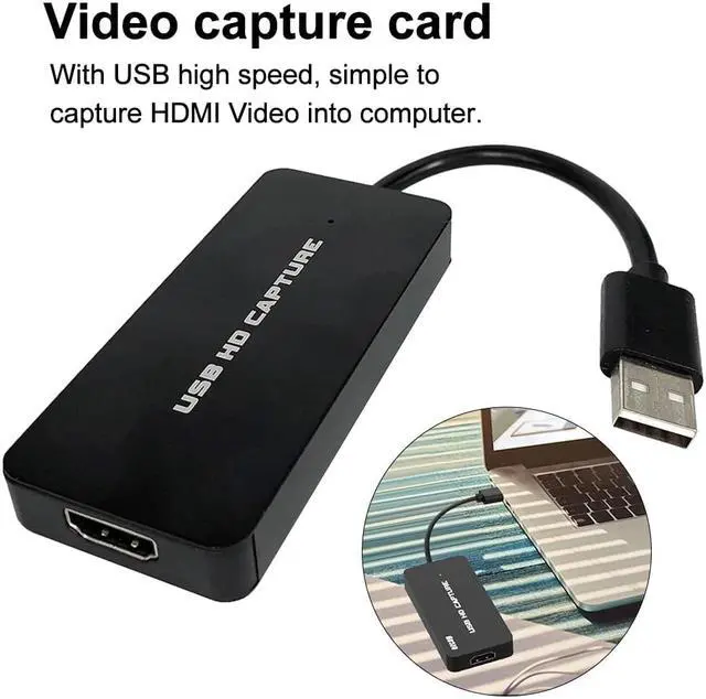 Alt view image 3 of 5 - Card 60fps HDMI To USB UVC Audio Game Live Stream Universal Portable Accessories High Speed 1080P HD VCR Player