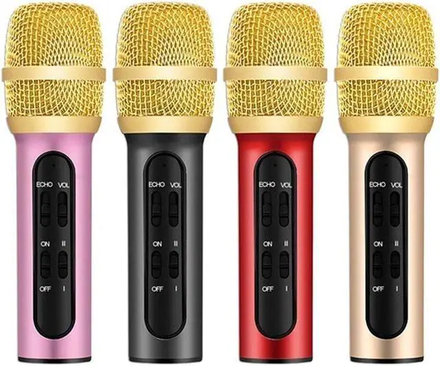 Alt view image 4 of 5 - Live Broadcast Condenser Sound Card Microphone Aluminum Alloy Process Mobile Phone Live Singing Microphone