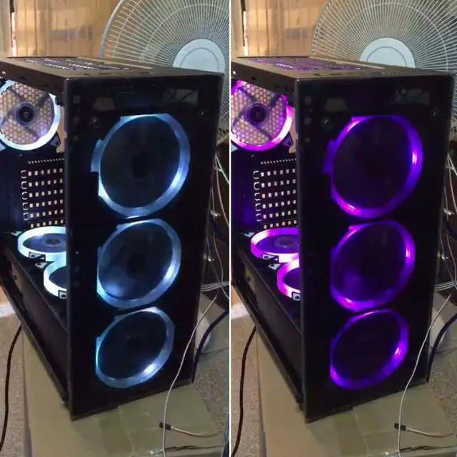 Alt view image 5 of 5 - 1Set 4/6 Pcs 120MM Computer PC Laptop Case Cooling Fan Adjustable RGB LED Light Cooler