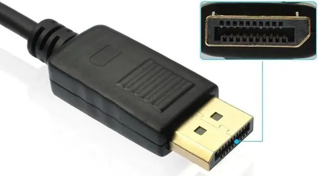 Alt view image 4 of 5 - to VGA Adapter Display Port to VGA Converter Cables Adapter Male to Female 1080P for Monitor MacBook HDTV Projector PC