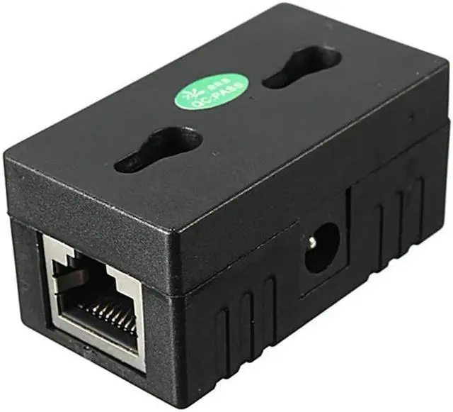 Alt view image 2 of 5 - 10M/100Mbp Passive POE Power Over Ethernet RJ-45 Injector Splitter Wall Mount Adapter For CCTV IP Camera Networking