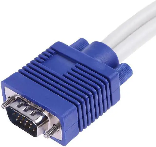 Alt view image 5 of 5 - Plated 1080P VGA Male to Female Cable Adapter Double Magnetic Rings VGA Female Monitor Y Splitter Cable Converter