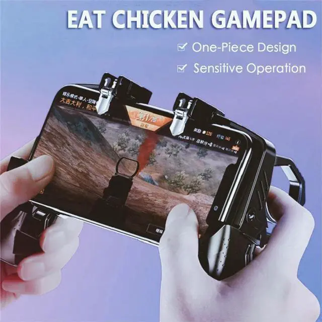 Alt view image 2 of 5 - 2020 Mobile Phone Gamepad Joystick PUGB Game Shooter Trigger Fire Button For IPhone Android phone gaming controller accessories