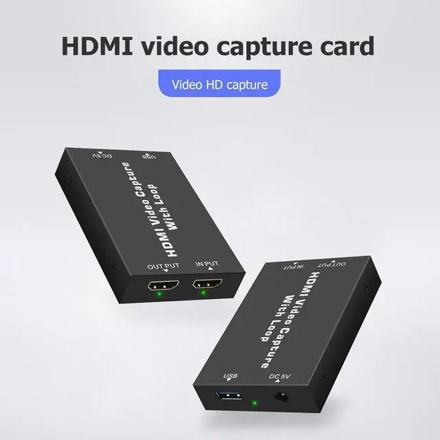 Alt view image 5 of 5 - 4K Video Capture Card with Local Loop Out for Game Recording Live Streaming Video Tuner Card Recorder Box HD Video