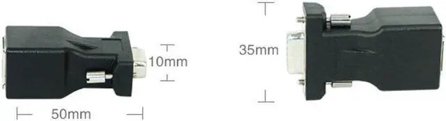 Alt view image 3 of 5 - 1 Pair Male to Male Adapter VGA Extender Male Female to LAN RJ45 CAT5 CAT6 20M Network Cable Adapter Male to Male Gadgets