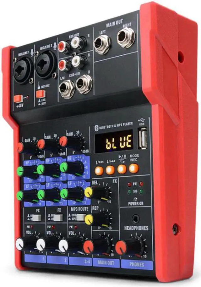 Main image of Sound Card Bluetooth Stage Home KTV USB 5V Mini Mixer Music Portable DJ Console Studio Live Performance