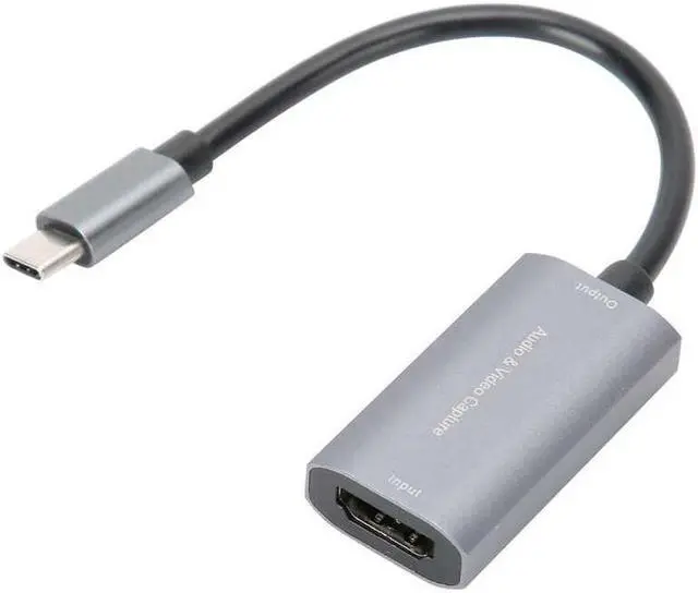 Main image of tuner card for laptop Video Capture Card TYPE-C HDMI to USB-C 4K 1080P Game Live Silver Gray  Drive Z29A memory card