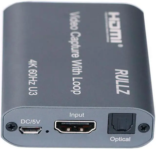 Alt view image 2 of 5 - 4K 60HZ USB 3.0 Loop Out Audio Video Capture Card 1080P 60fps HDMI Video Grabber Box for PS4 Game Camera Record Live Streaming