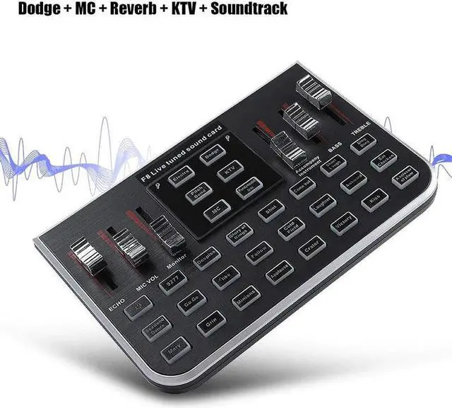 Alt view image 2 of 5 - Sound Cards Audio Interface F8/F9 18 Sound Effects Bluetooth Audio  Headset Microphon External Live Sound Card