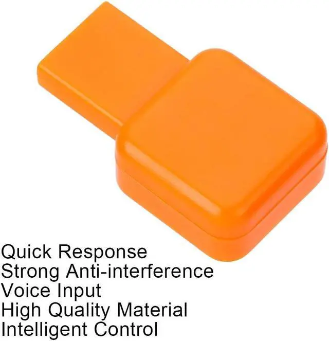 Alt view image 5 of 5 - USB Computer Microphone Wireless Microphone External Sound Card Computer Accessory Orange  Microphon