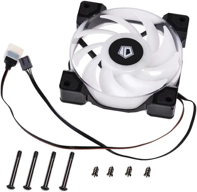 Alt view image 5 of 5 - DF-12025-RGB PWM Fan 120mm Addressable RGB Cooling Fan for PC Case Water Cooling System Waterblock