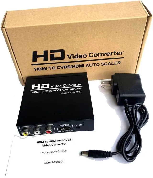 Alt view image 5 of 5 - to CVBS/ auto scaler, convert video to RCA video for VHS, VCR,DVD Recorder PC to TV converter, Support NTSC PAL
